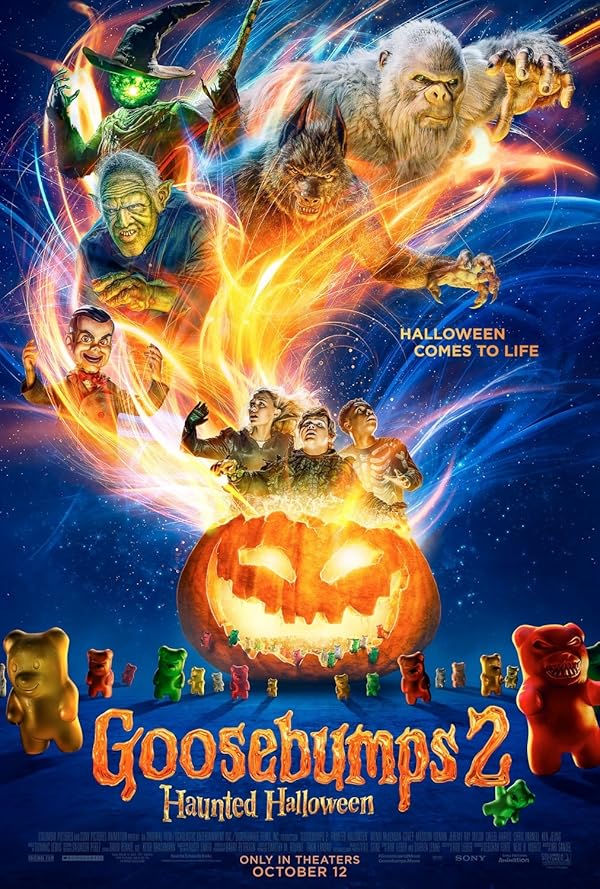دانلود فیلم مورمور 2: هالووین جن‌زده | Goosebumps 2: Haunted Halloween